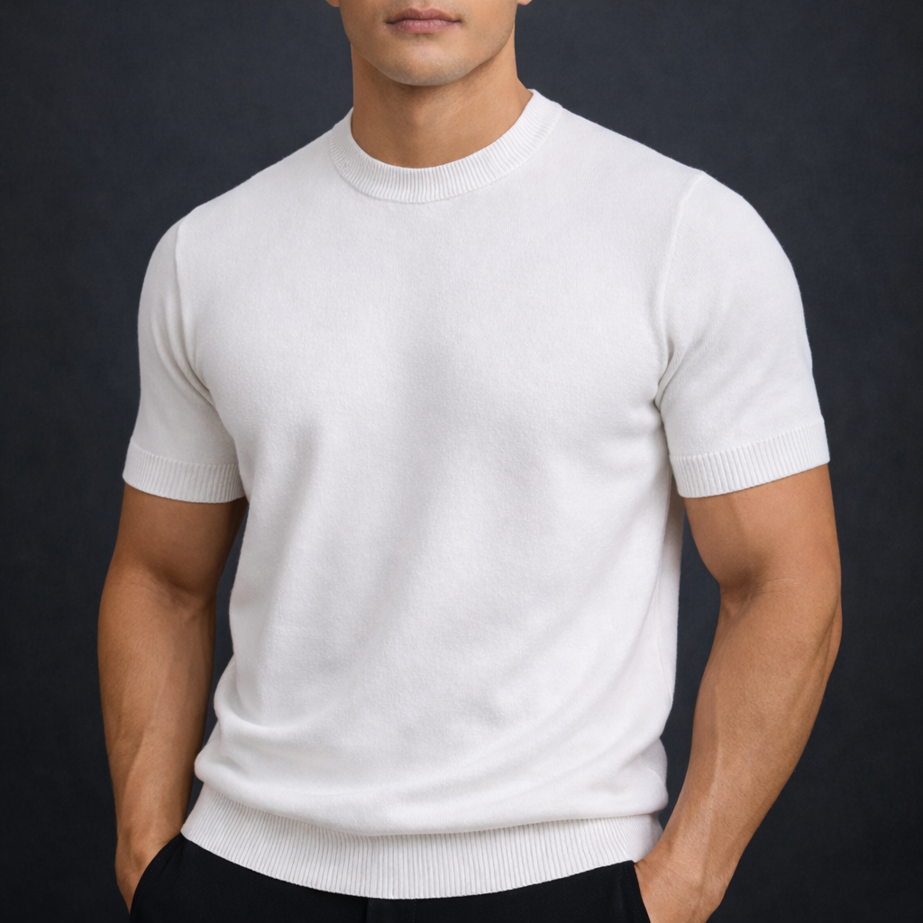 Ethan | Soft Lightweight Cashmere T-Shirt 0