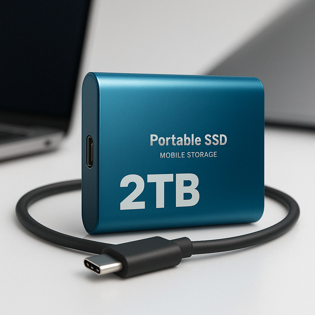 External Hard Drive Portable SSD USB C 2TB Mobile Storage