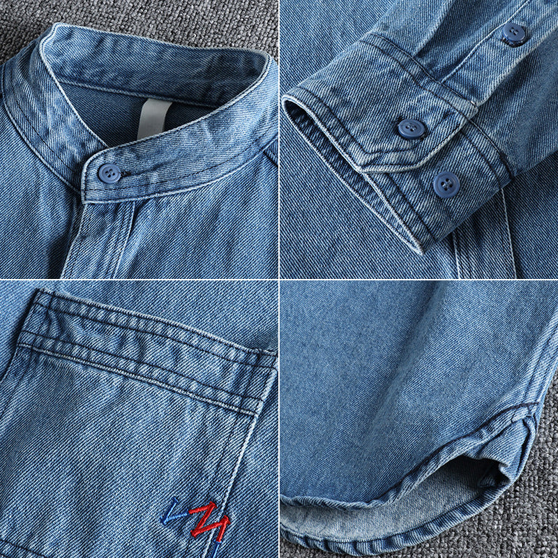Felix Grant Washed Spring Denim Shirt – Classic Cotton Denim Overshirt