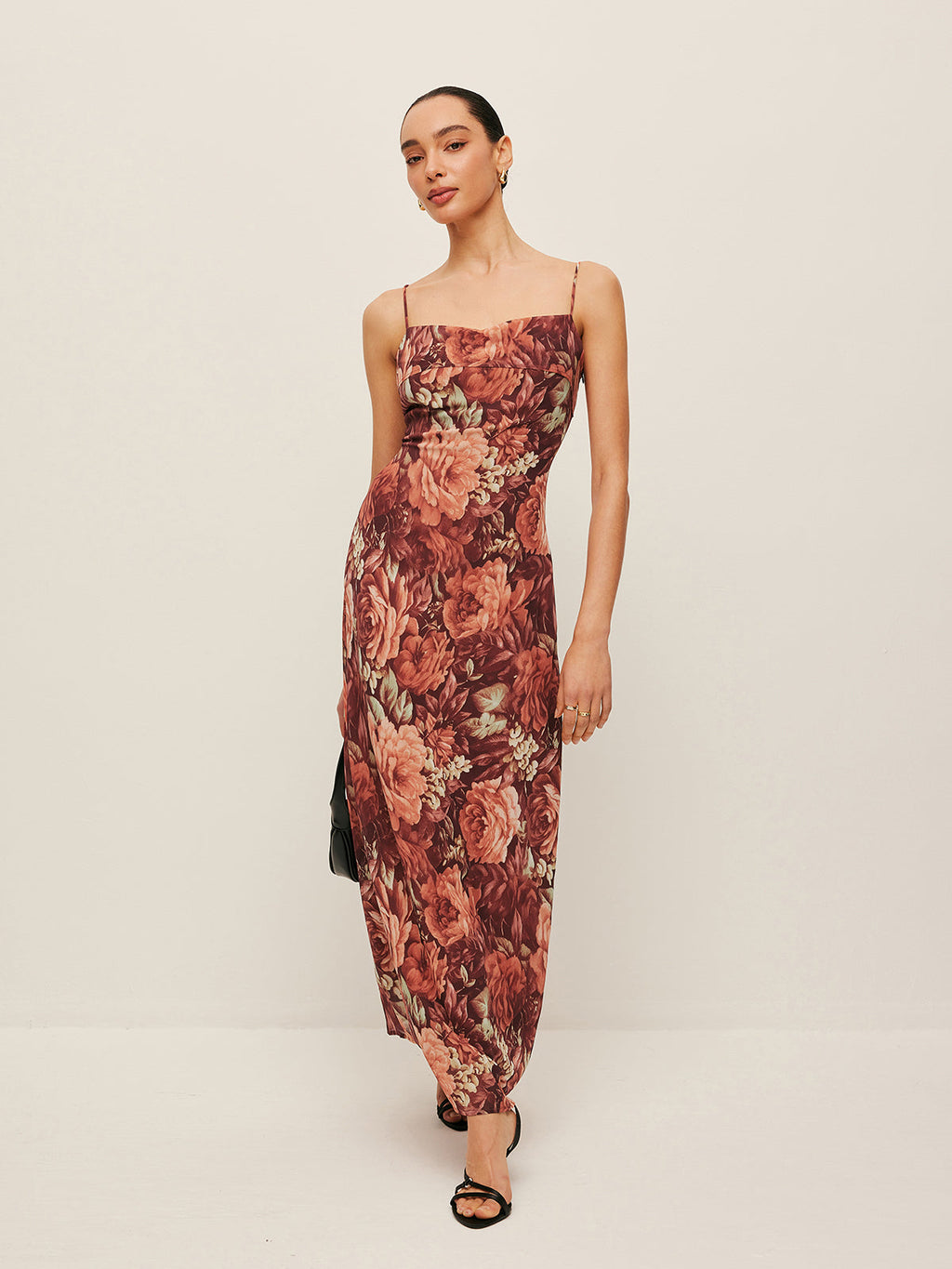 Women’s Printed Pleated Chiffon Maxi Dress – Sleeveless Elegant Occasion Dress