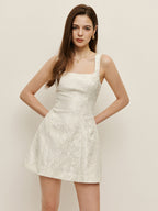 Women’s Sleeveless Low-Cut Mini Dress – Elegant Slim Fit Party & Wedding Dress