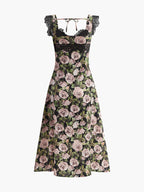 Women’s Backless Square Neck Maxi Dress – Elegant Sleeveless Occasion Dress