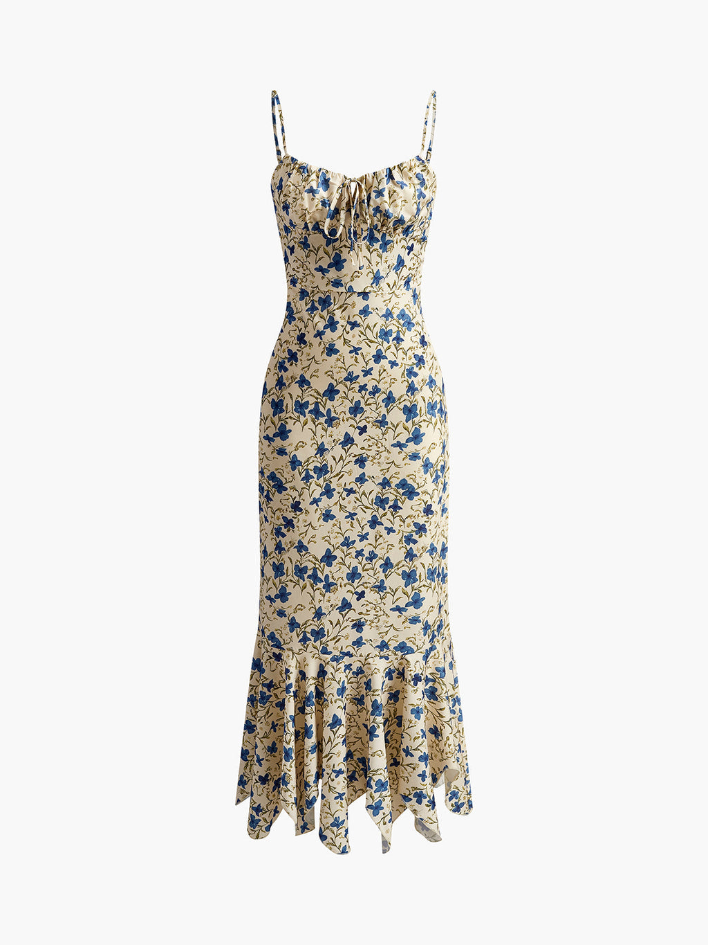 Women’s Romantic Printed Maxi Dress – Sleeveless Collarless Elegant Vacation & Leisure Dress