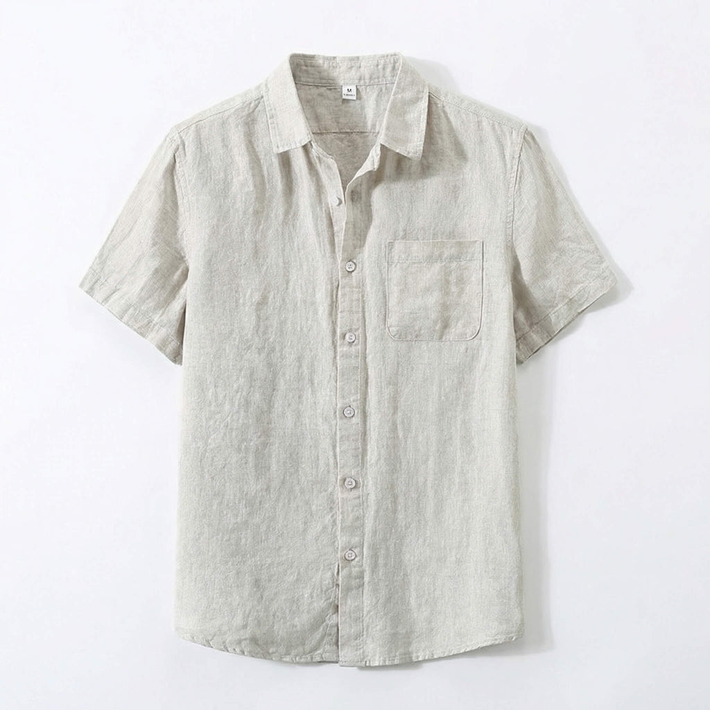 Men’s Lightweight Vacation Shirt – Relaxed Fit Spread Collar Beach-to-Dinner Button-Up