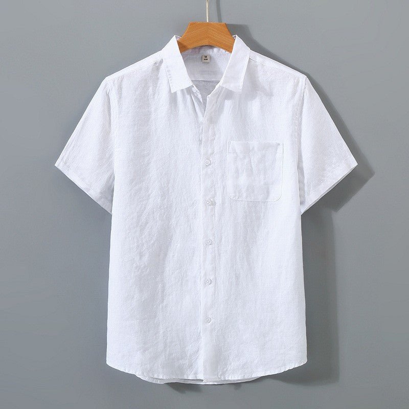 Men’s Lightweight Vacation Shirt – Relaxed Fit Spread Collar Beach-to-Dinner Button-Up