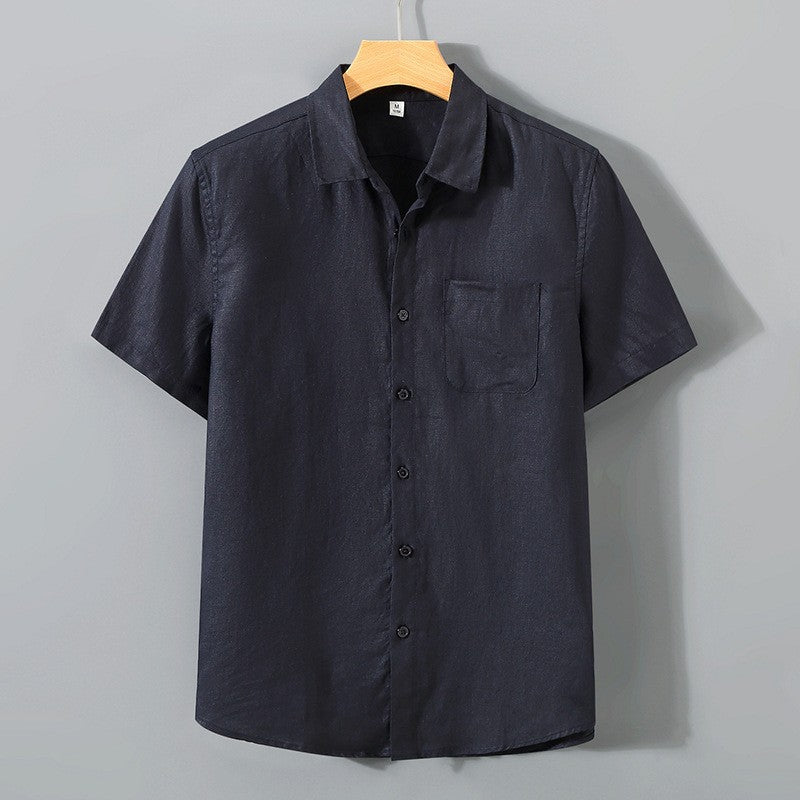 Men’s Lightweight Vacation Shirt – Relaxed Fit Spread Collar Beach-to-Dinner Button-Up