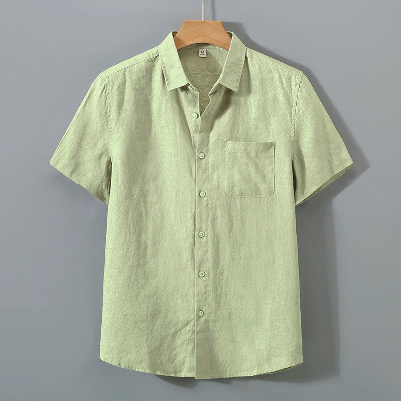 Men’s Lightweight Vacation Shirt – Relaxed Fit Spread Collar Beach-to-Dinner Button-Up