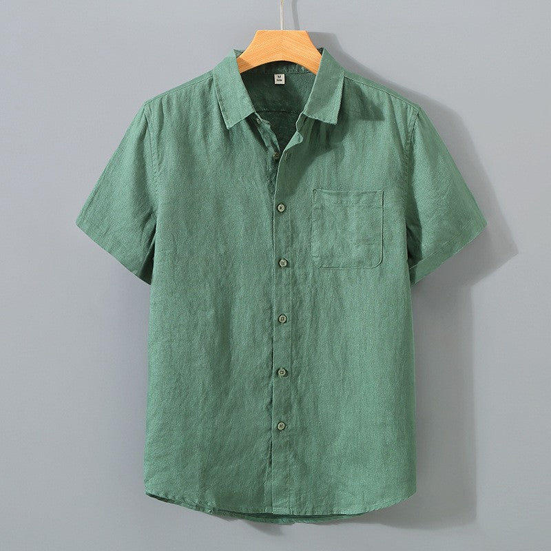 Men’s Lightweight Vacation Shirt – Relaxed Fit Spread Collar Beach-to-Dinner Button-Up