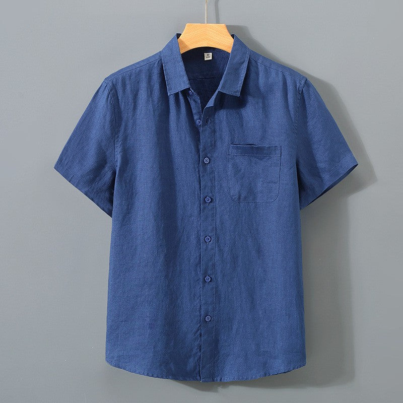 Men’s Lightweight Vacation Shirt – Relaxed Fit Spread Collar Beach-to-Dinner Button-Up