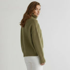 Women’s Luxury Cashmere Turtleneck Sweater – Oversized Ribbed Knit Soft Warm Winter Pullover for Elegant Minimalist & Quiet Luxury Style