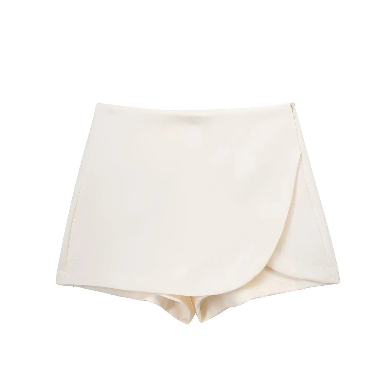 Women’s High Waist Skort – Asymmetrical Office Skirt Shorts for Summer