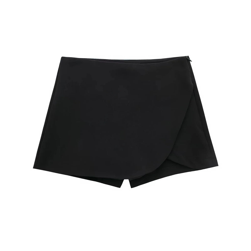 Women’s High Waist Skort – Asymmetrical Office Skirt Shorts for Summer