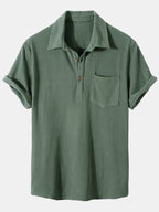 Men’s Stretch Blend Shirt – Lightweight Polyester-Spandex Essential