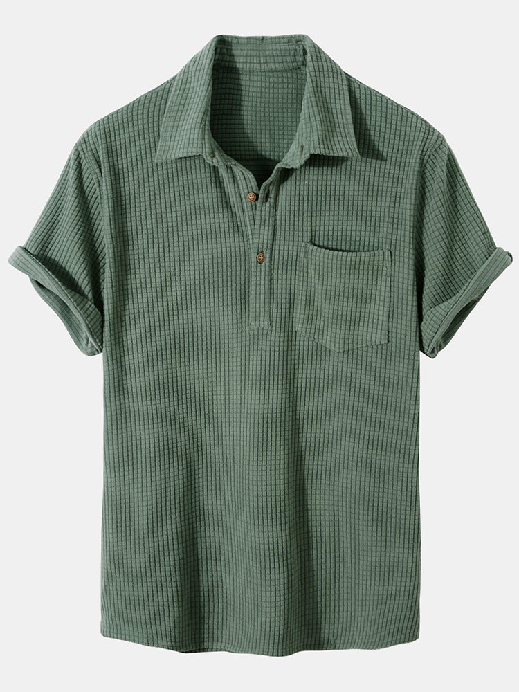 Men’s Stretch Blend Shirt – Lightweight Polyester-Spandex Essential