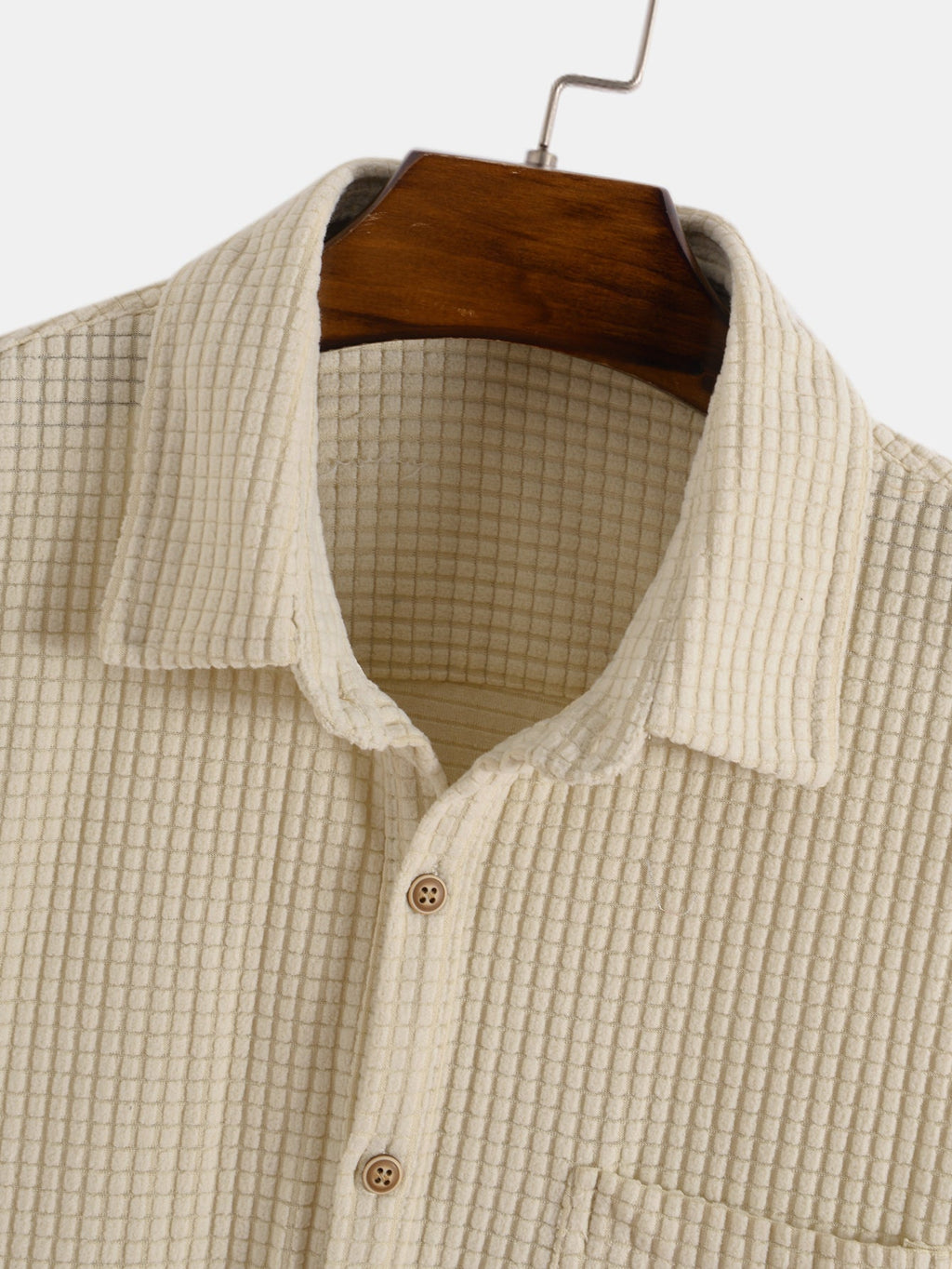 Men’s Stretch Blend Shirt – Lightweight Polyester-Spandex Essential
