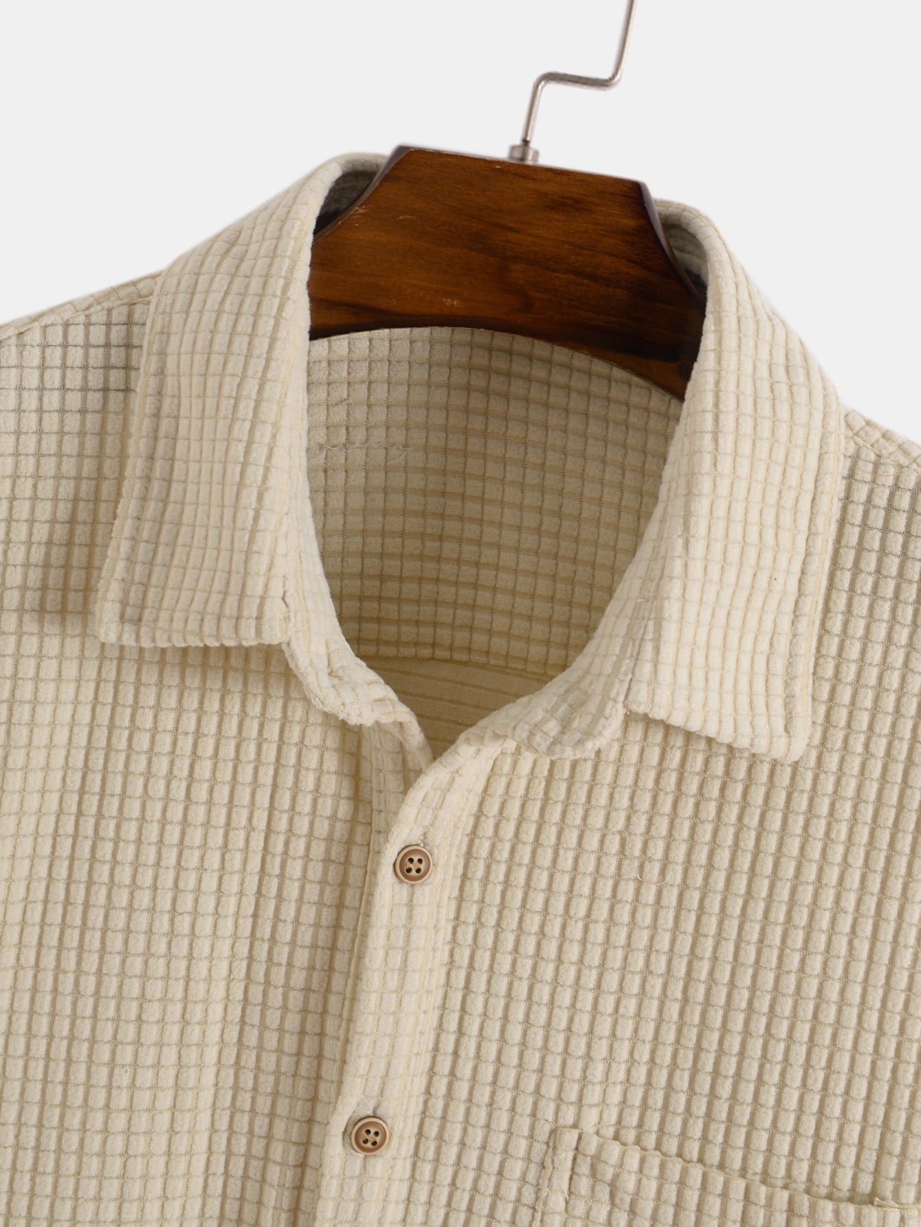 Men’s Stretch Blend Shirt – Lightweight Polyester-Spandex Essential