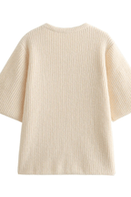Women’s Cherry V-Neck Button Down Cardigan – Cute Embroidered Knit Sweater with Playful Design for Casual Layering & Everyday Wear