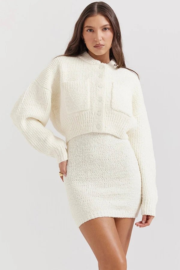 Women’s Josephine Chenille Knit Bomber Jacket – Soft Button Front Cozy Cardigan Jacket with Pockets for Casual, Lounge & Everyday Wear