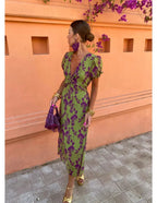 Kristine  Summer Dress — Women’s Lightweight Flowy Dress Elegant Casual Beach Vacation Day to Night Outfit