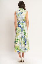 Midi Dress for Women with Surplice Neckline