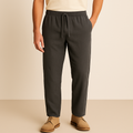 Mateo Linen-Cotton Tapered Pants for Men – Lightweight Breathable Summer Trousers