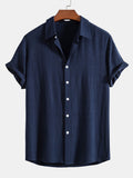 Men’s Linen-Rayon Blend Shirt – Lightweight Breathable Summer Essential