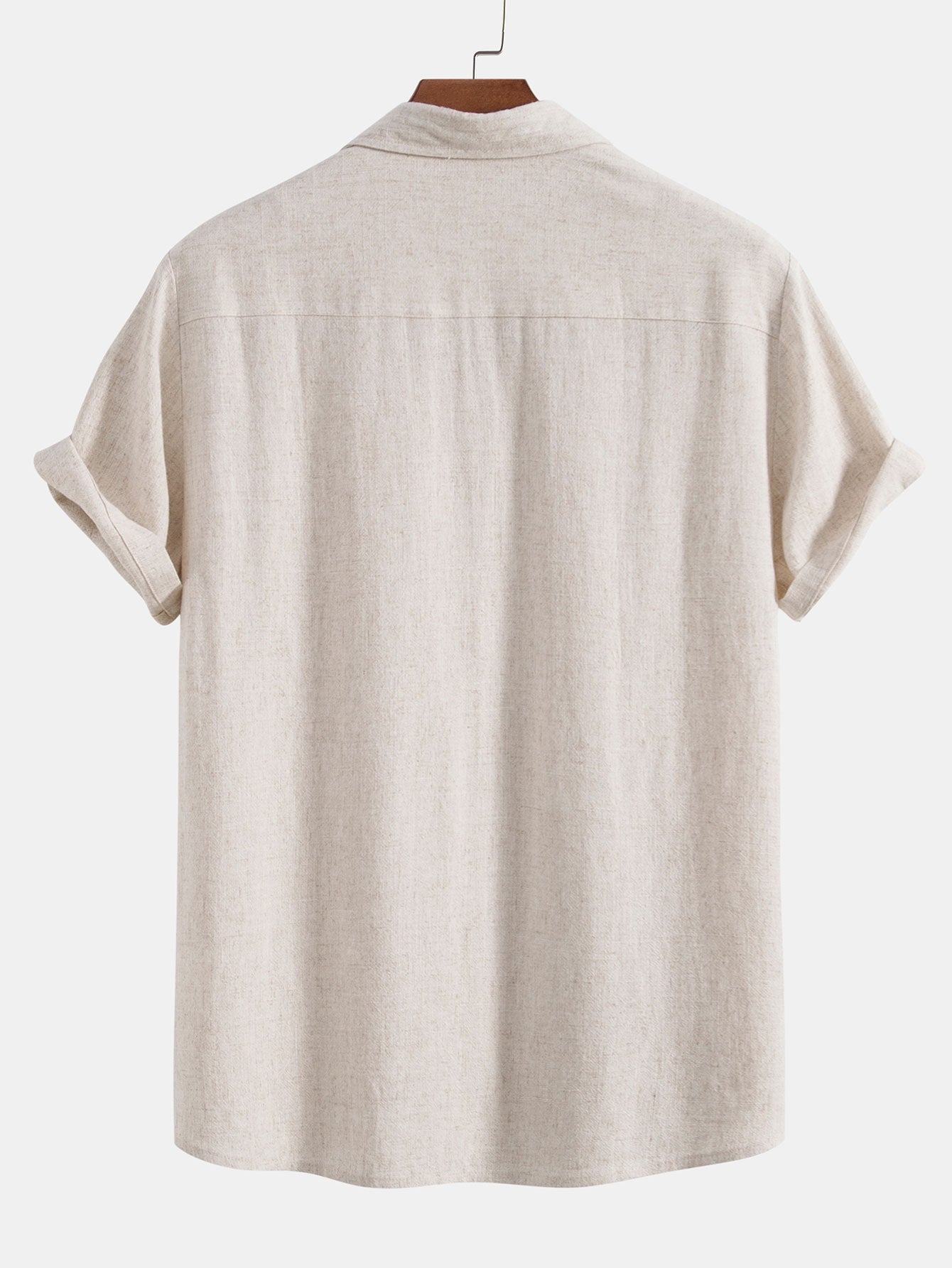 Men’s Linen-Rayon Blend Shirt – Lightweight Breathable Summer Essential