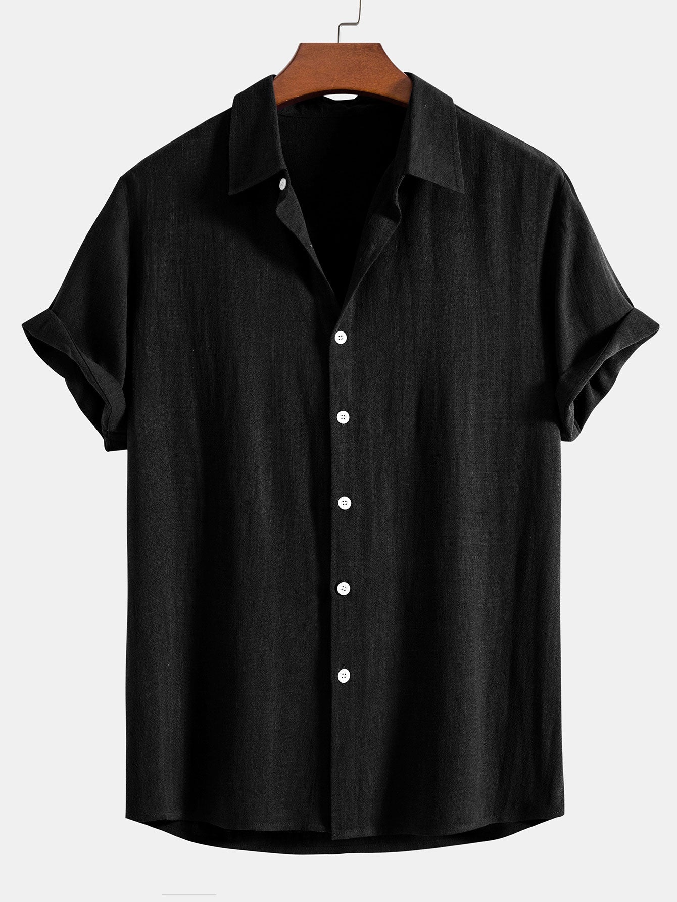 Men’s Linen-Rayon Blend Shirt – Lightweight Breathable Summer Essential