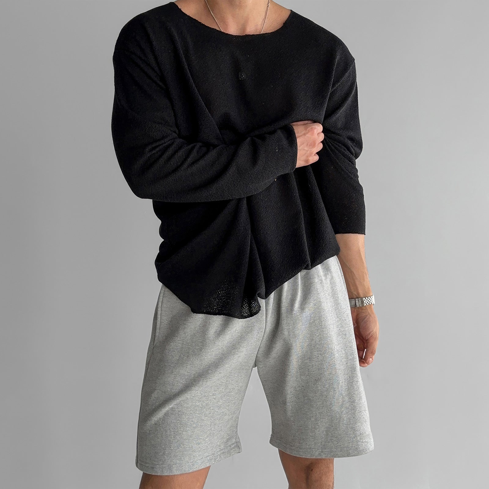 Lorenzo Vitali Solace Knit Shirt – Breathable Relaxed Fit Everyday Essential