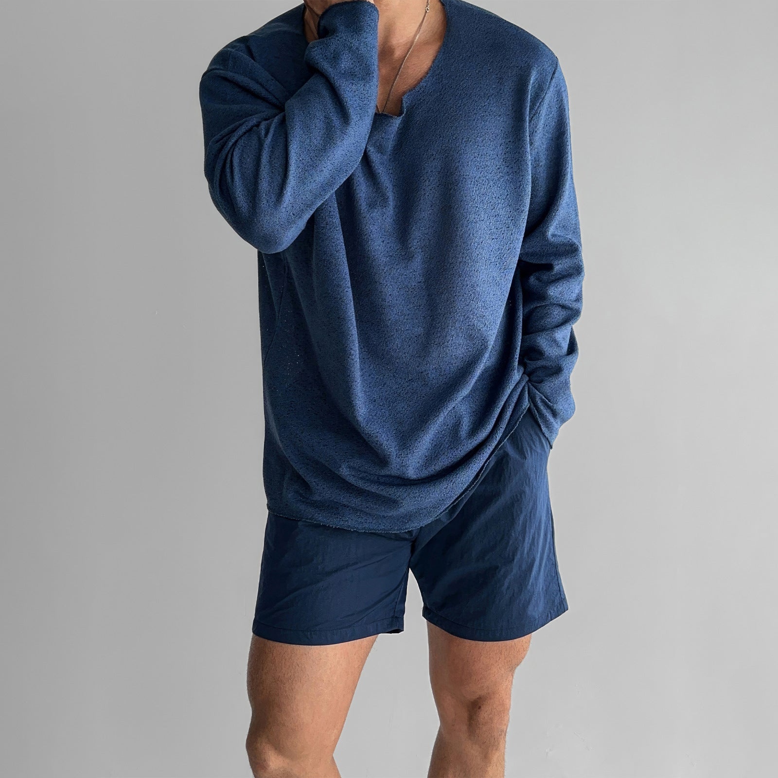 Lorenzo Vitali Solace Knit Shirt – Breathable Relaxed Fit Everyday Essential