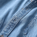 Men’s Premium Denim Shirt – Classic Long Sleeve Cotton Button-Up Casual Shirt