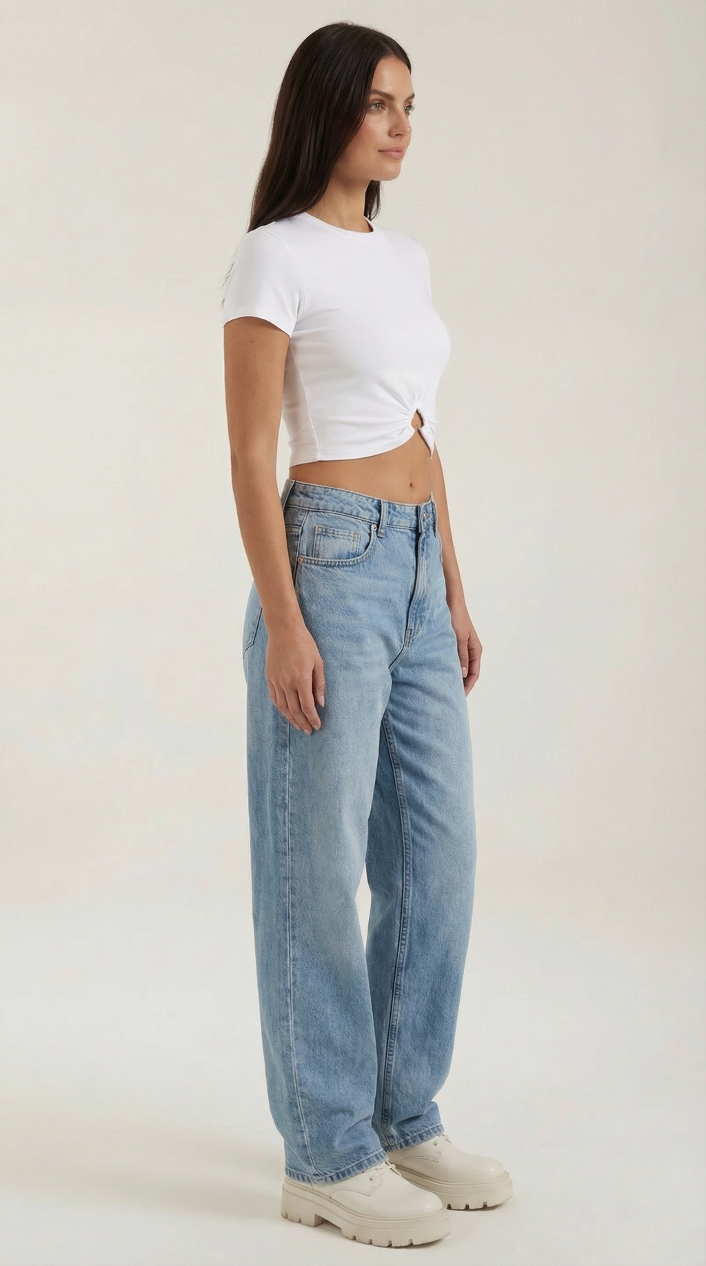 Luna Heart Hardware Crop Top — Women’s Fitted Stretch Jersey Cap Sleeve Cropped Y2K Style Sweetheart Detail Tee