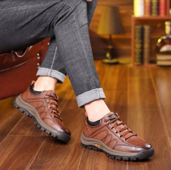 Men's Leather Comfort Orthopedic Dress Shoes