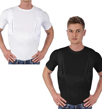 Men Women Concealed Carry Holster Shirt with Dual Holsters