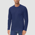 Men’s Crew Neck Cotton T-Shirt with Chest Pocket – Breathable Everyday Essential