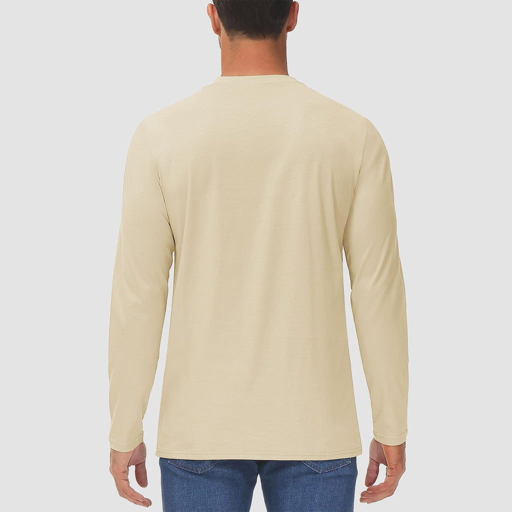 Men’s Crew Neck Cotton T-Shirt with Chest Pocket – Breathable Everyday Essential