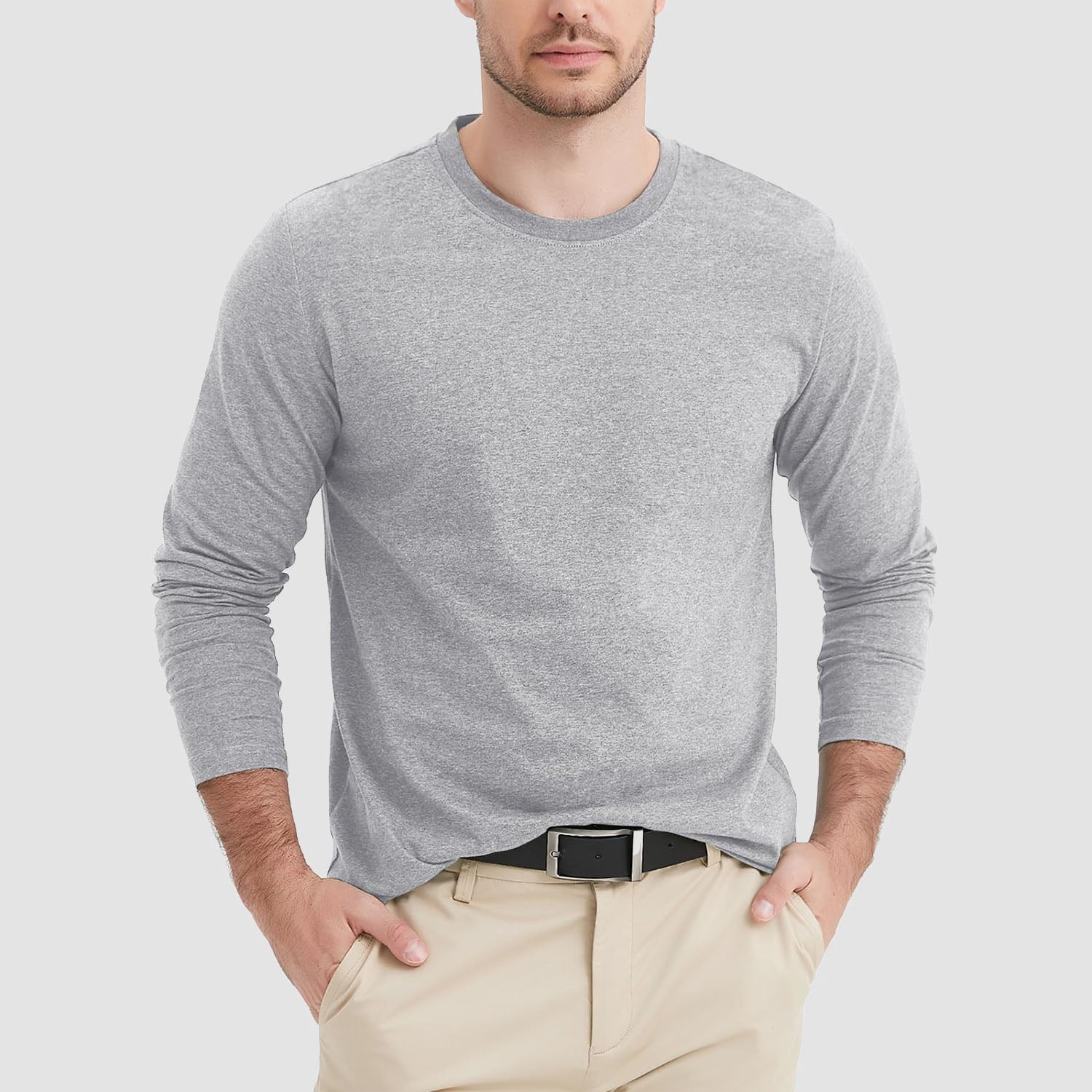 Men’s Classic Crew Neck Cotton T-Shirt – Soft Breathable Everyday Essential