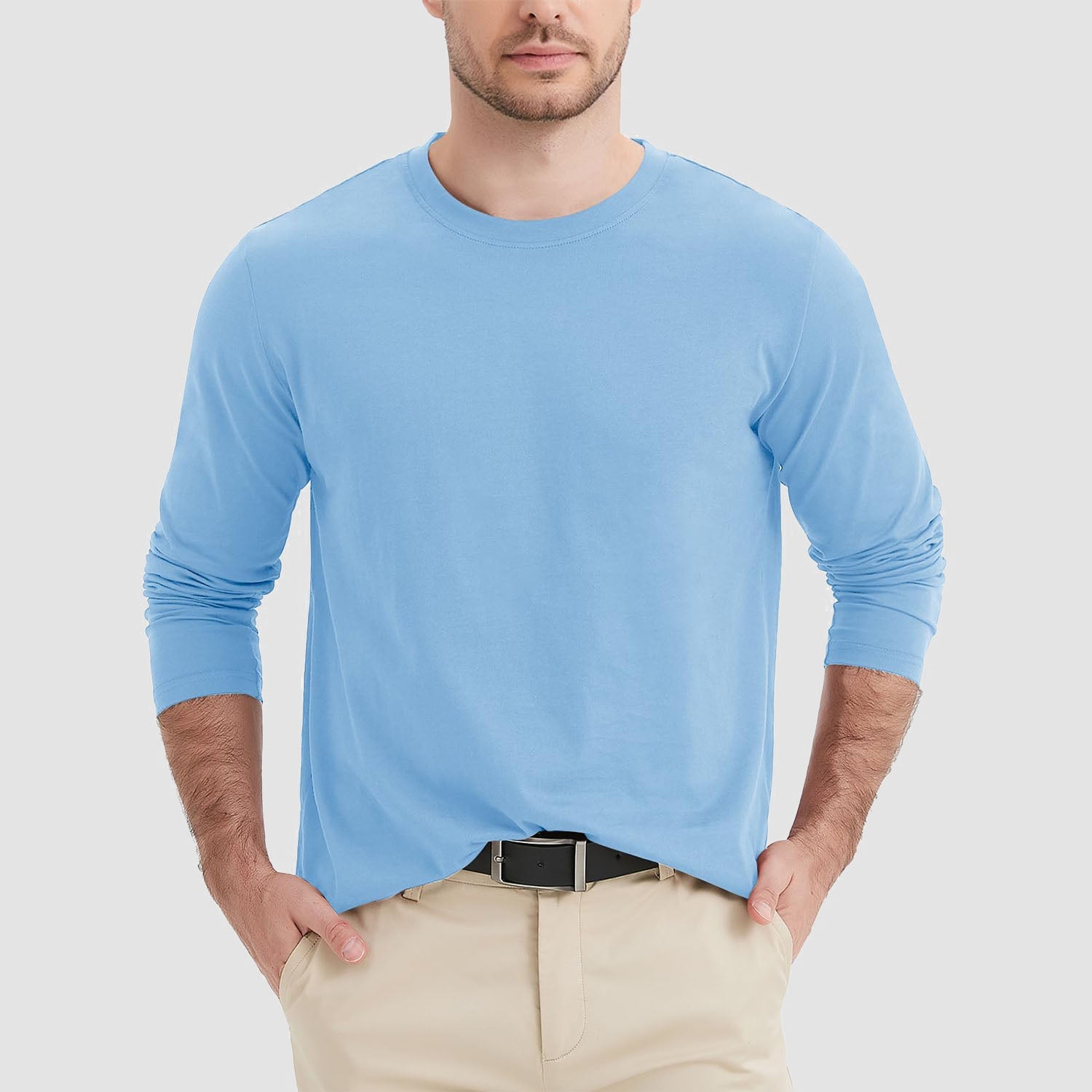 Men’s Classic Crew Neck Cotton T-Shirt – Soft Breathable Everyday Essential