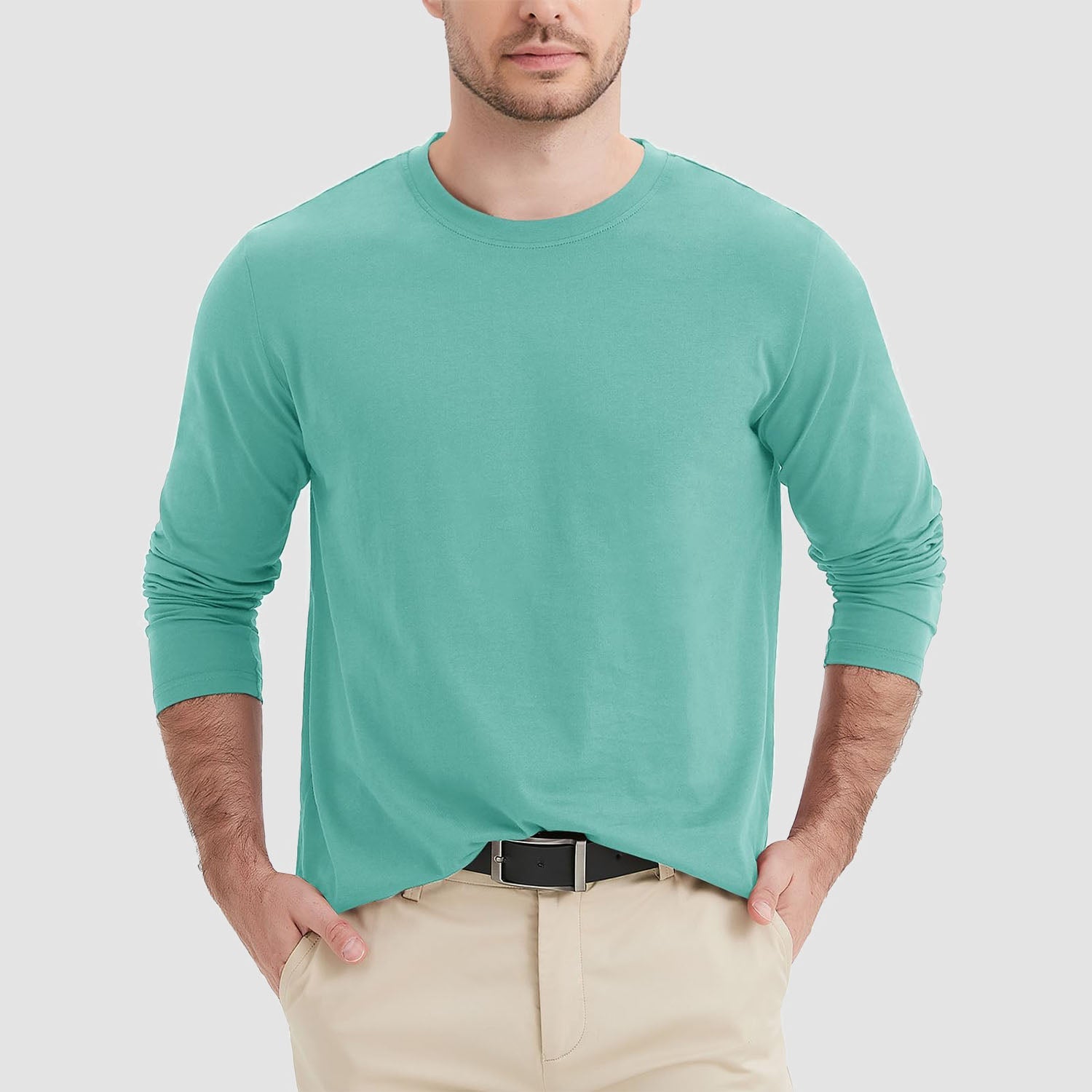 Men’s Classic Crew Neck Cotton T-Shirt – Soft Breathable Everyday Essential