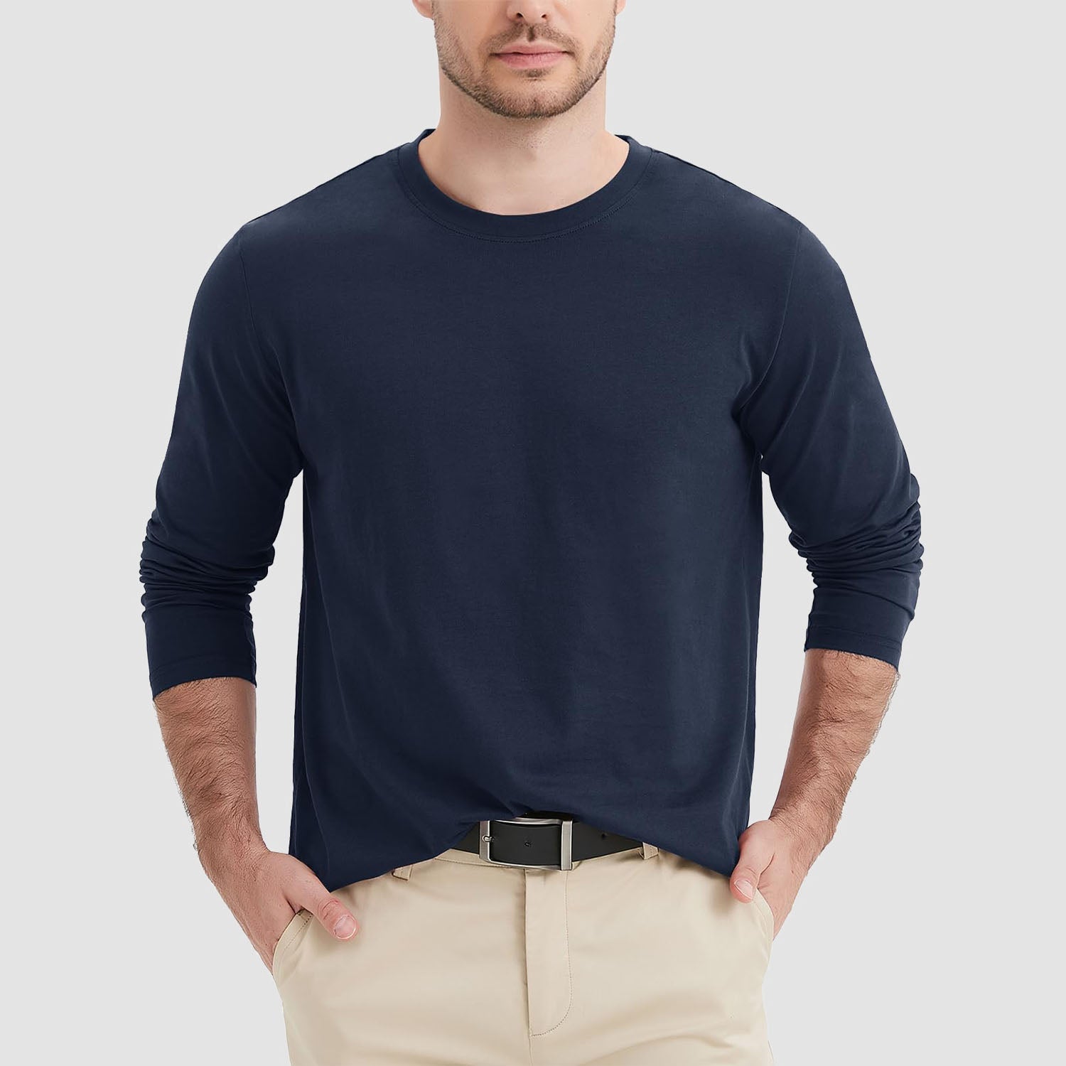 Men’s Classic Crew Neck Cotton T-Shirt – Soft Breathable Everyday Essential