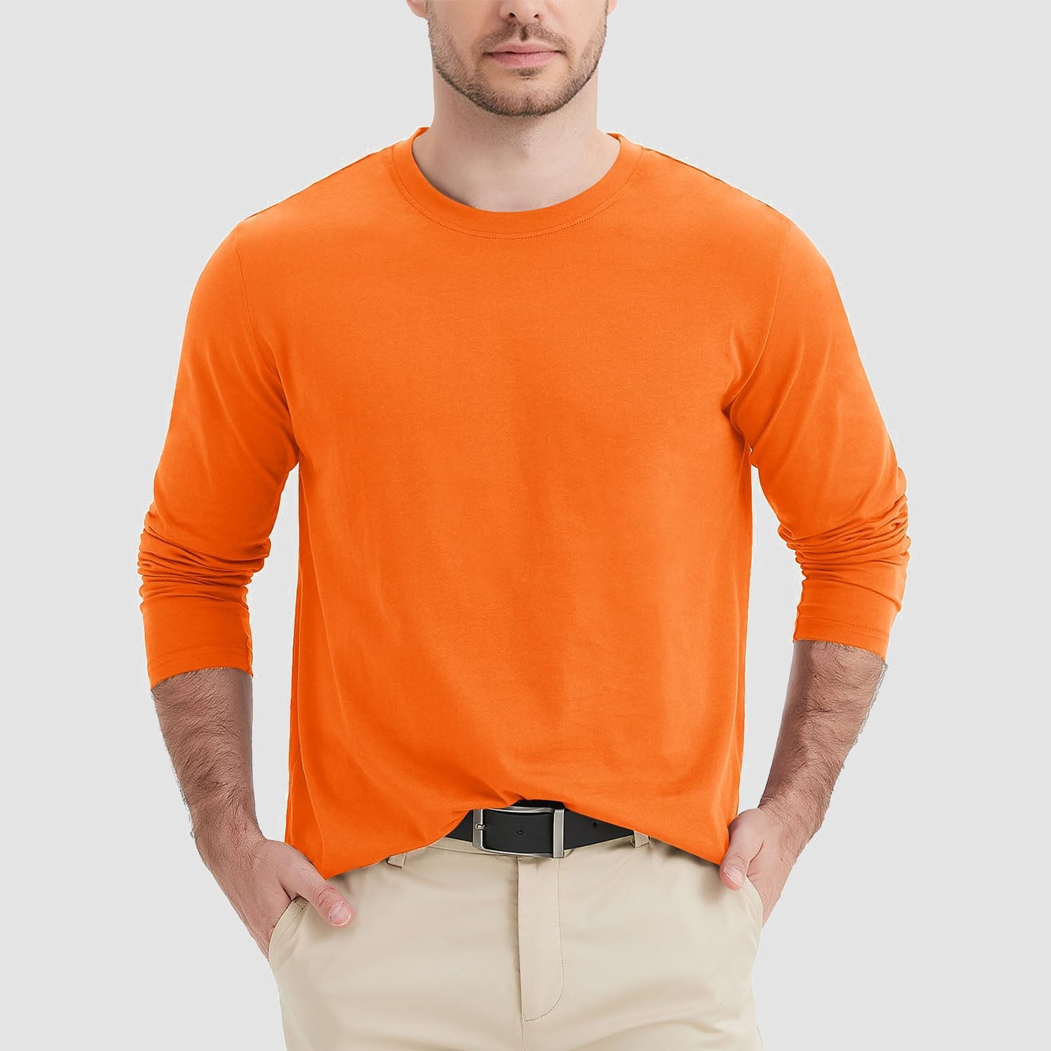 Men’s Classic Crew Neck Cotton T-Shirt – Soft Breathable Everyday Essential