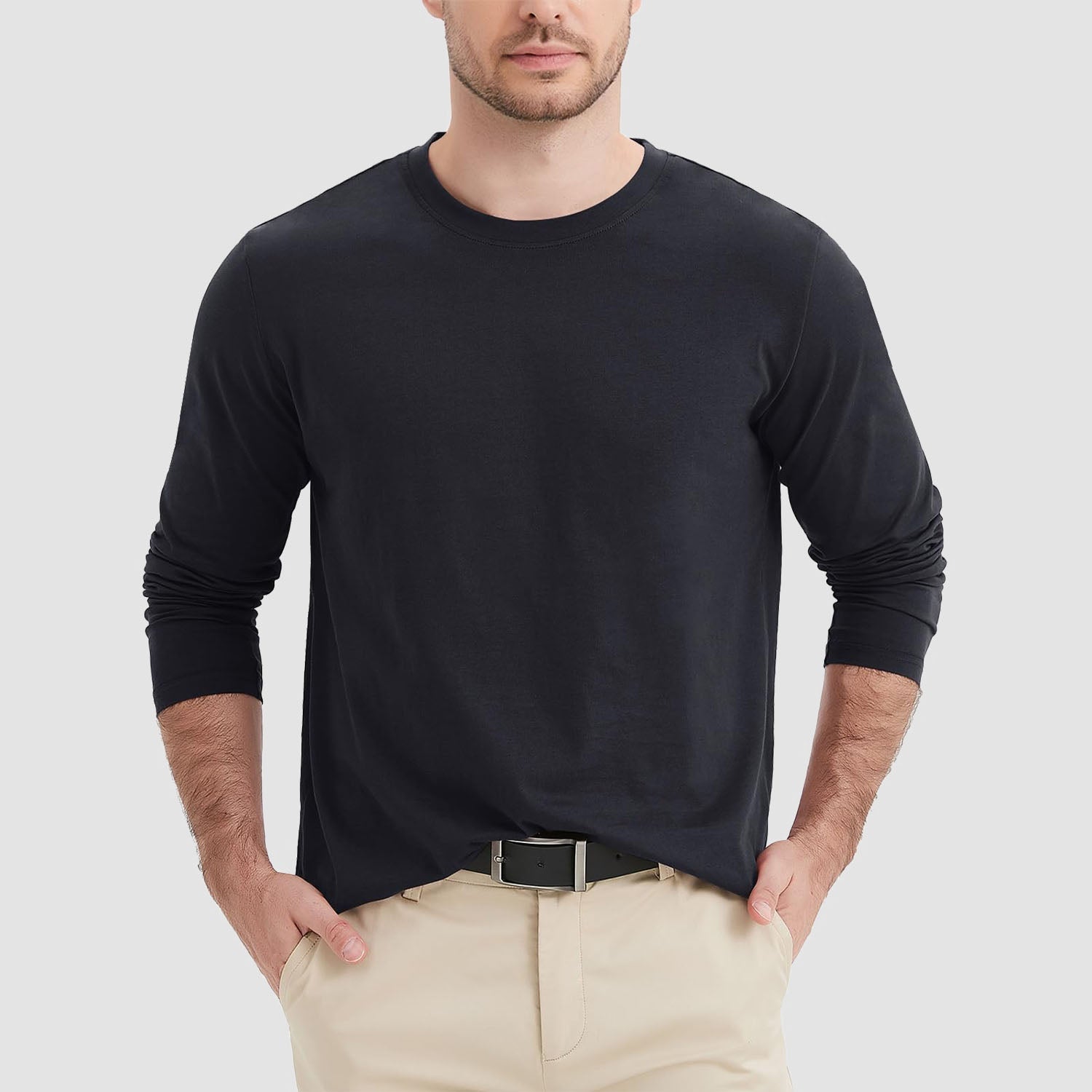 Men’s Classic Crew Neck Cotton T-Shirt – Soft Breathable Everyday Essential