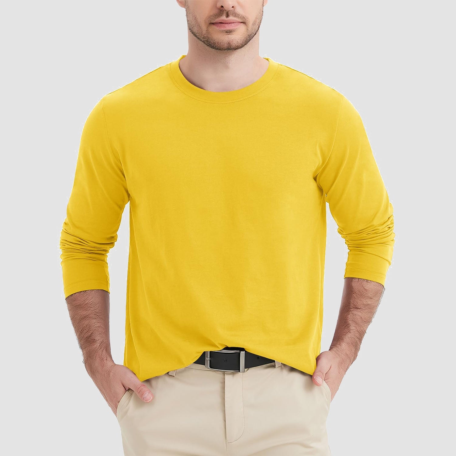Men’s Classic Crew Neck Cotton T-Shirt – Soft Breathable Everyday Essential