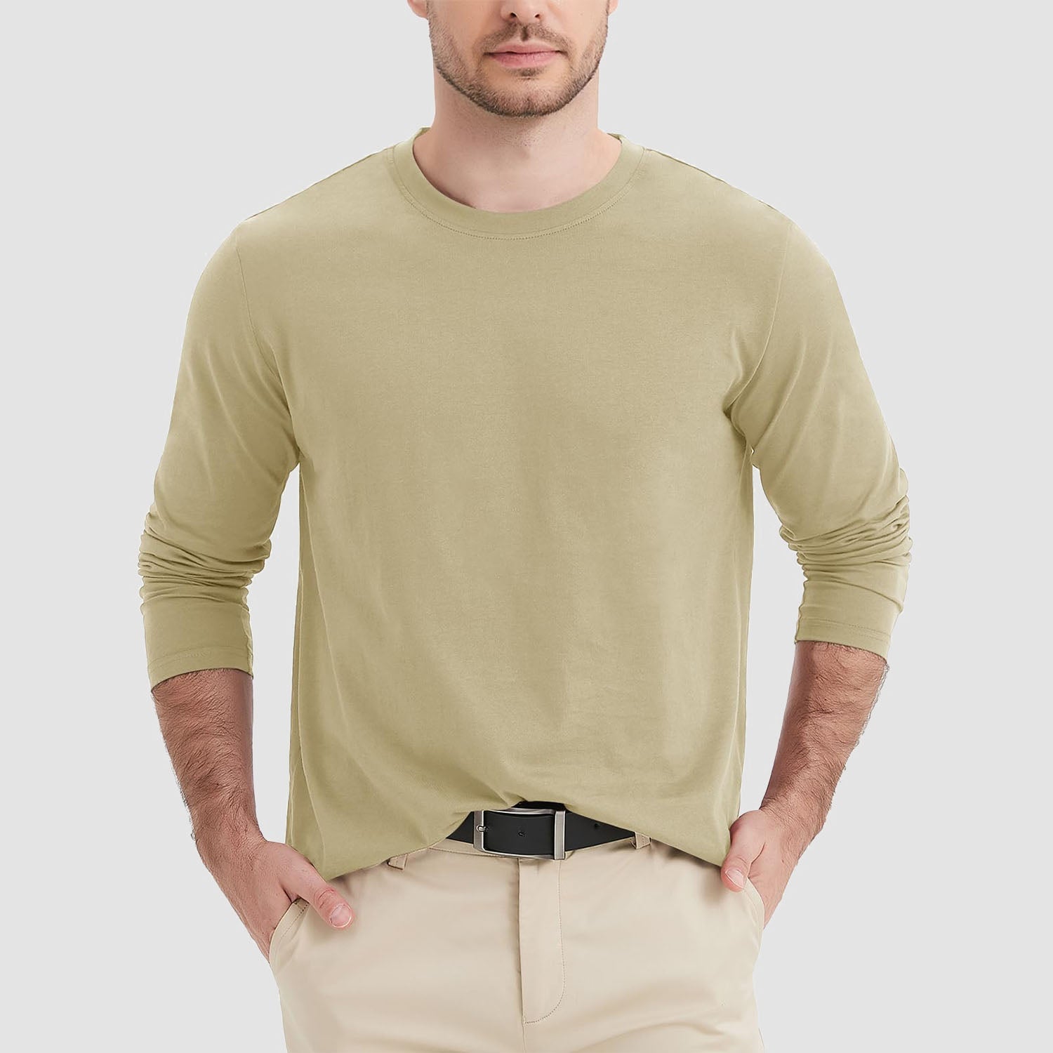 Men’s Classic Crew Neck Cotton T-Shirt – Soft Breathable Everyday Essential