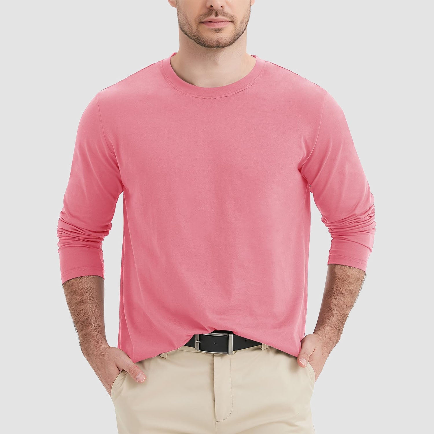 Men’s Classic Crew Neck Cotton T-Shirt – Soft Breathable Everyday Essential