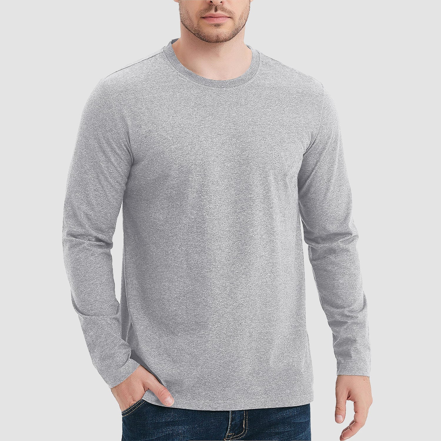 Men’s Classic Crew Neck Cotton T-Shirt – Soft Breathable Everyday Essential