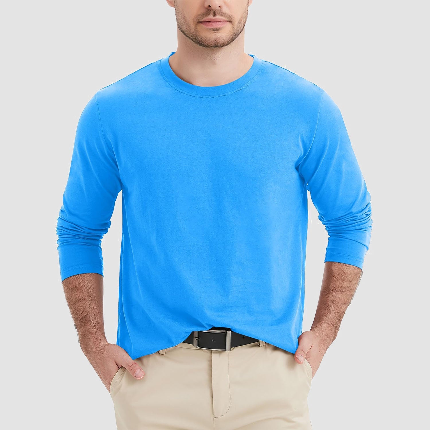 Men’s Classic Crew Neck Cotton T-Shirt – Soft Breathable Everyday Essential