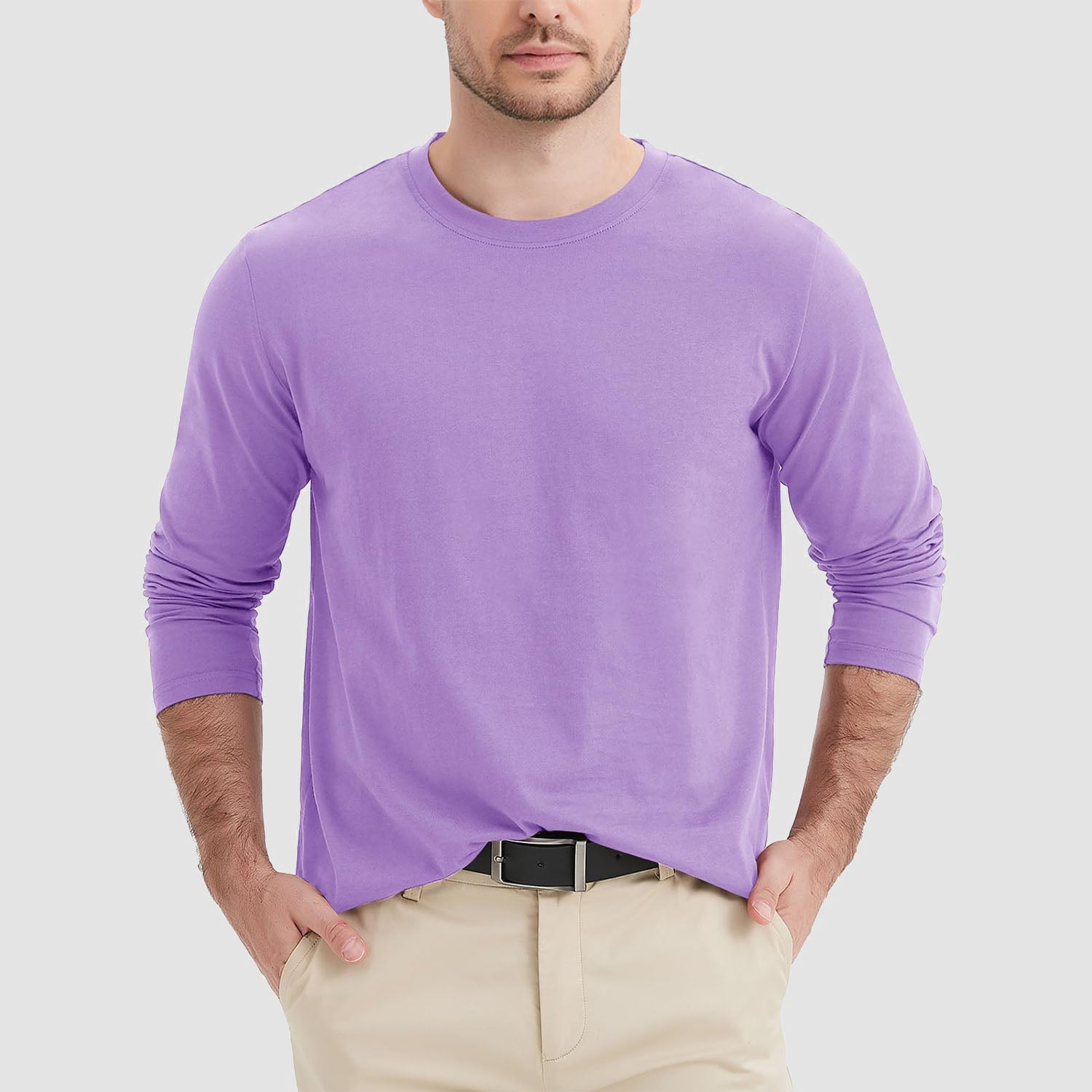 Men’s Classic Crew Neck Cotton T-Shirt – Soft Breathable Everyday Essential