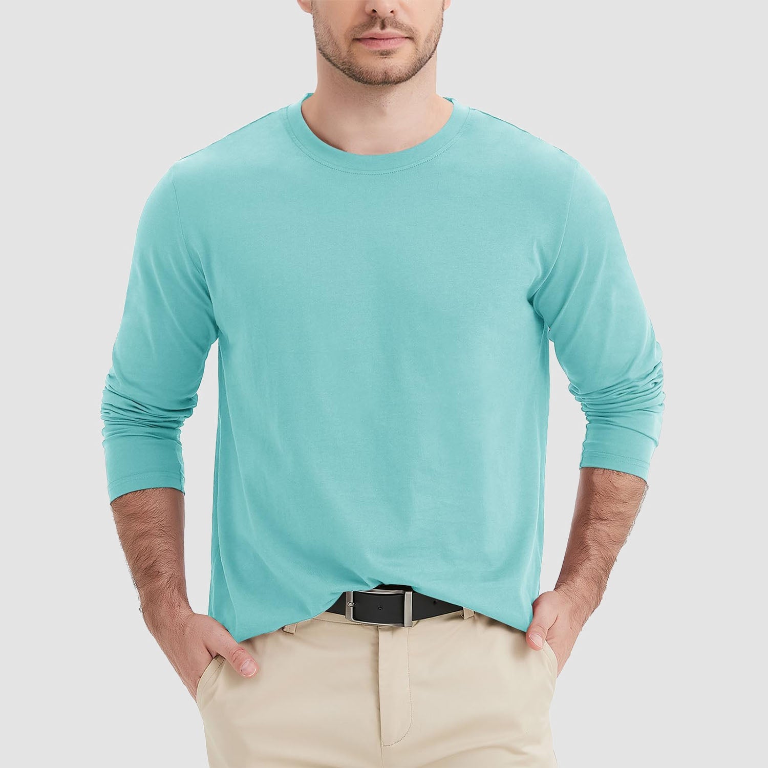 Men’s Classic Crew Neck Cotton T-Shirt – Soft Breathable Everyday Essential