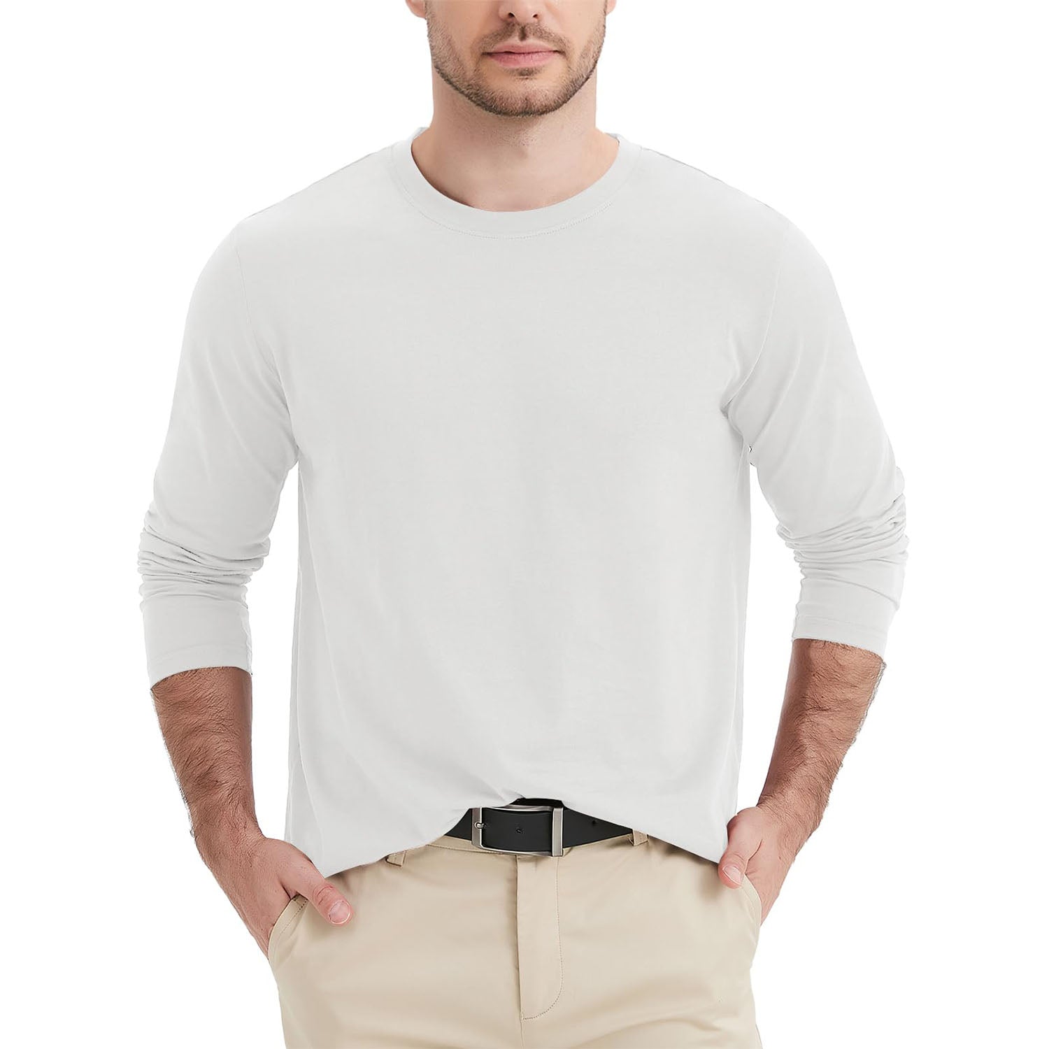 Men’s Classic Crew Neck Cotton T-Shirt – Soft Breathable Everyday Essential
